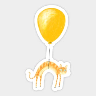 Balloon Cat Sticker